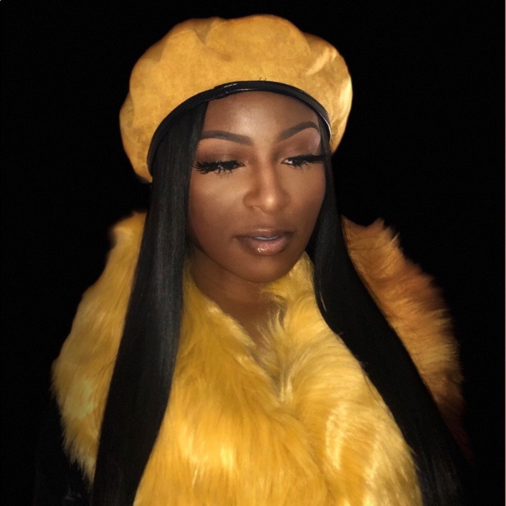 Yellow Fox Clip Scarf